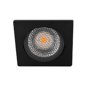 LED spot kantelbaar 5Watt vierkant ZWART dimbaar D5-2